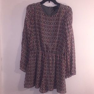 Long sleeved short one piece. Very light. 32.5 in